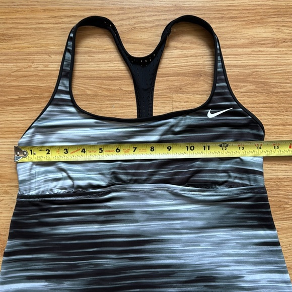 Nike Striped Racerback Swim Top - size M - Picture 6 of 8